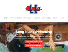 Tablet Screenshot of longislandswimming.com